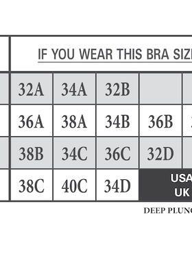 Deep v adhesive bra