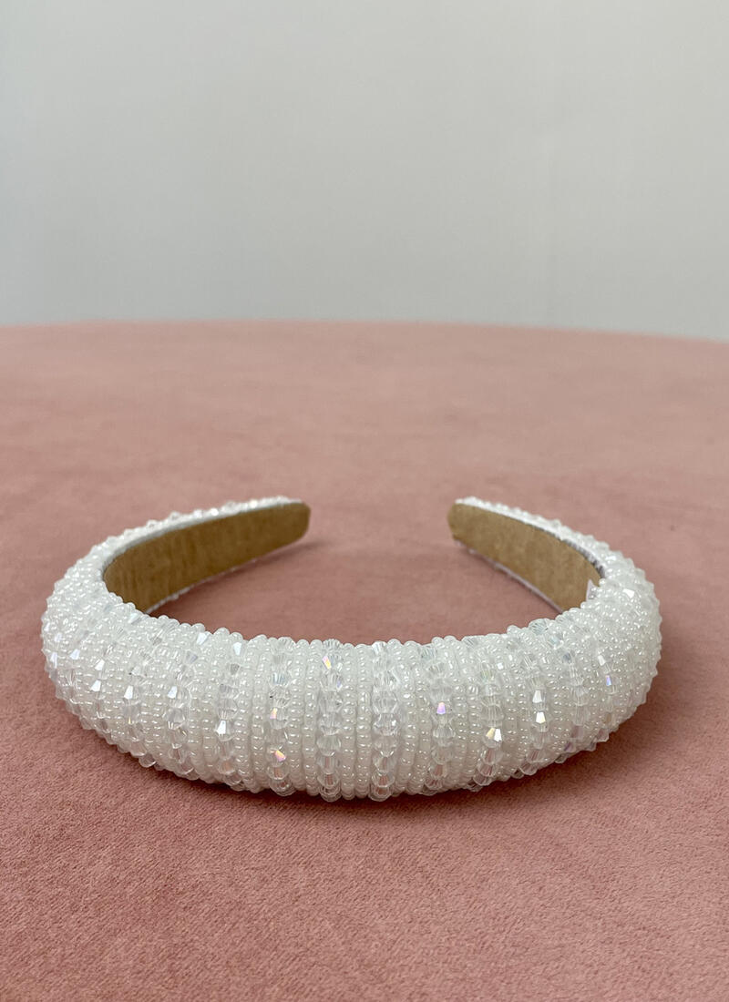 Crystal & pearl band
