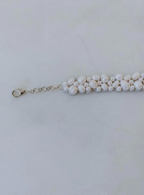 Hand beaded pearls