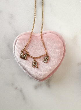 MRS letter necklace