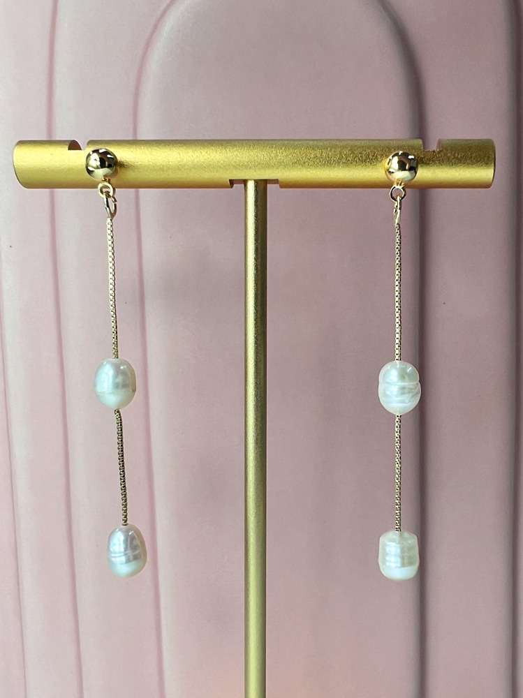 Pearl chain drops