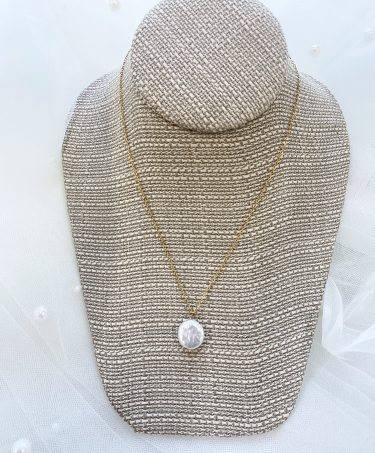 Coin Pearl Necklace