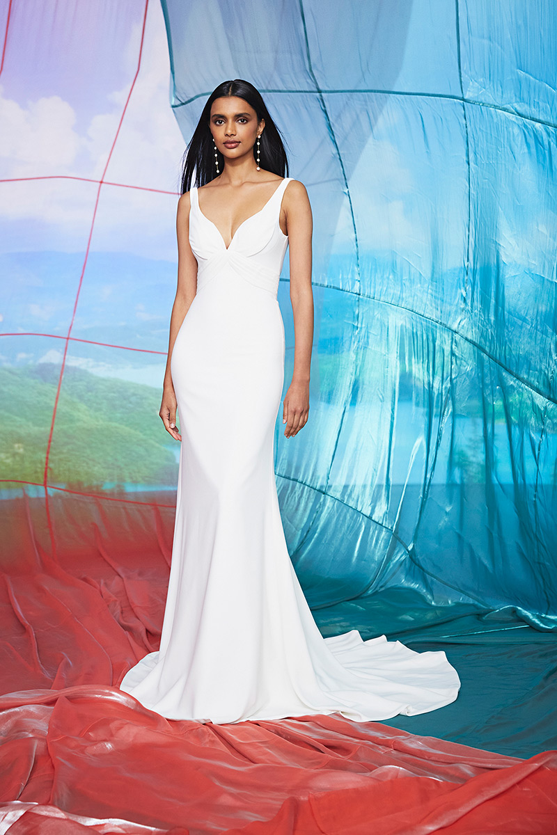 theia evening dresses The Bridal Outlet — Couture Piper Wedding Dress Ball gown Size:US 8.5 / EU 39.5 Fabric:A019 SL Fashions Stone Embellished 10.5 and wearing a